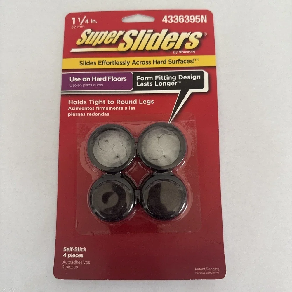 Super Sliders 4336395N Formed Felt Furniture Movers 1-1/4